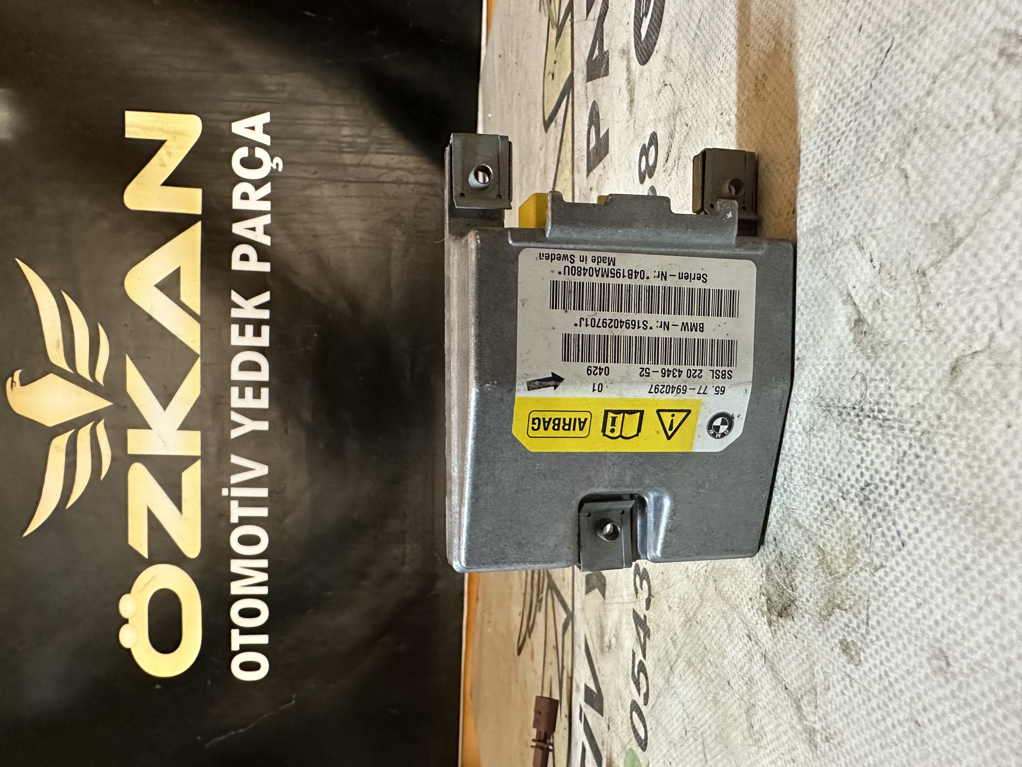 BMW 5 Serisi , E60 Airbag beyni , S1694029701J , 65.77-6940297