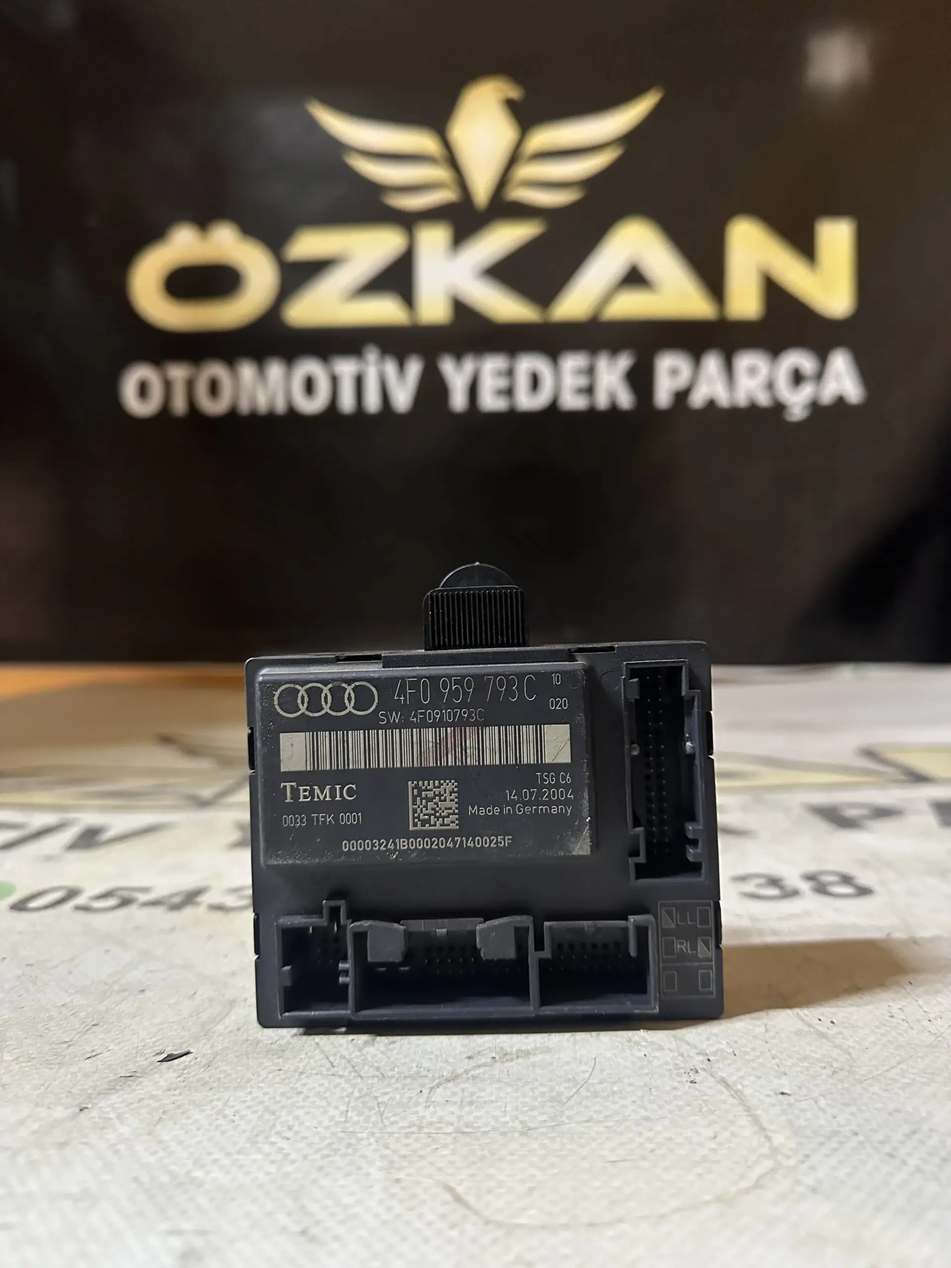 Audi A6 C6 Kapı Kartı , Kapı Kontrol Beyni , 4F0959793C , 4F0 959 793 C - Görsel 1
