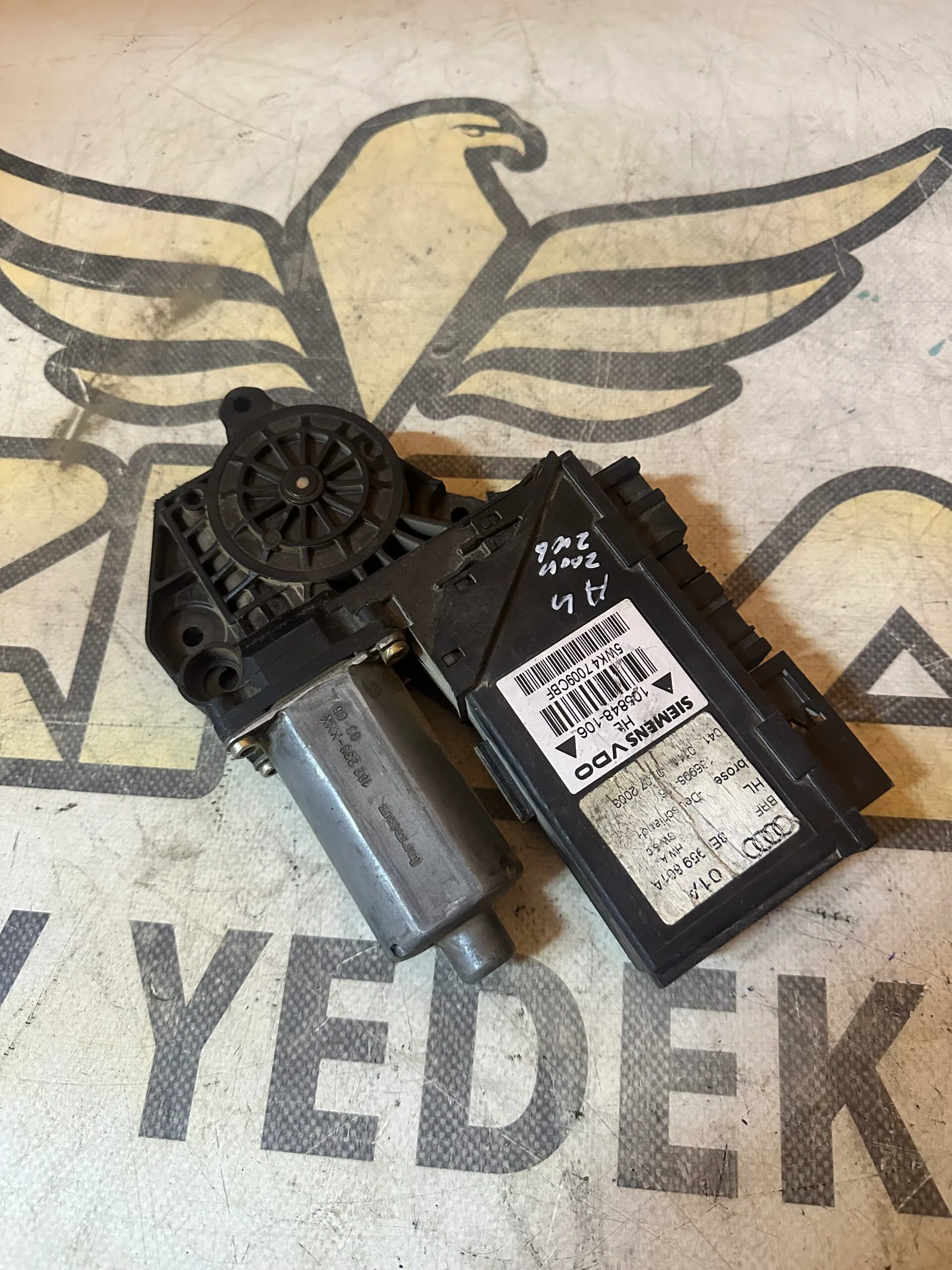Audi A4 Sol Arka Cam kaldırma motoru 8E0959801A , 8E0 959 801 A - Küçük Görsel 3