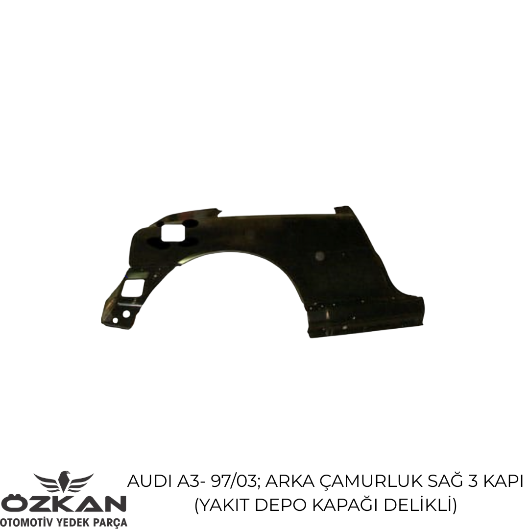 Audi A3 1997–2003 Sağ Arka Çamurluk (3 Kapı) - Görsel 1