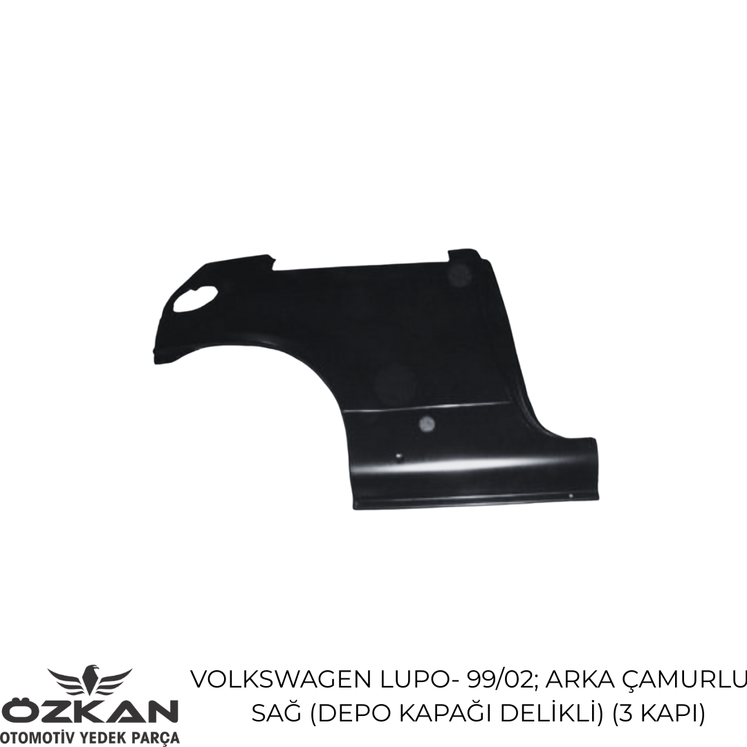 Volkswagen Lupo 1999–2002 Sağ Arka Çamurluk 3 Kapı - Görsel 1