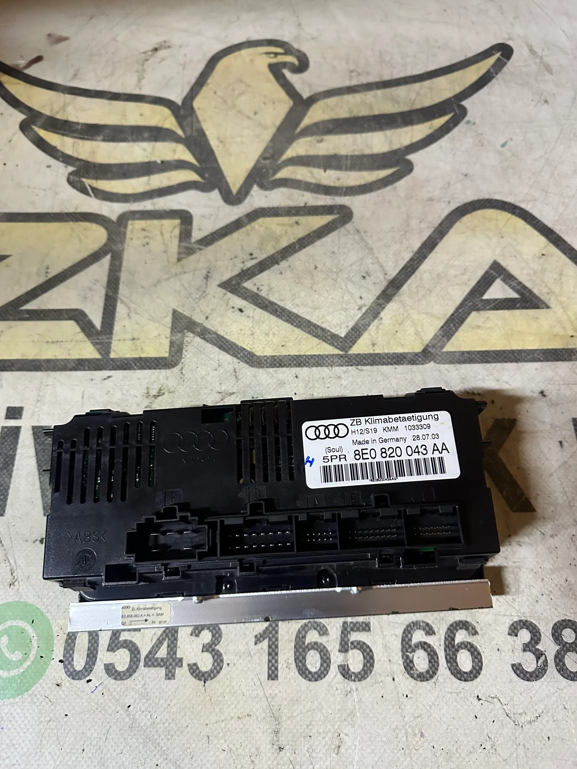 Audi A4 Klima Kontrol Paneli , 8E0820043 , 8E0820043AA - Küçük Görsel 2