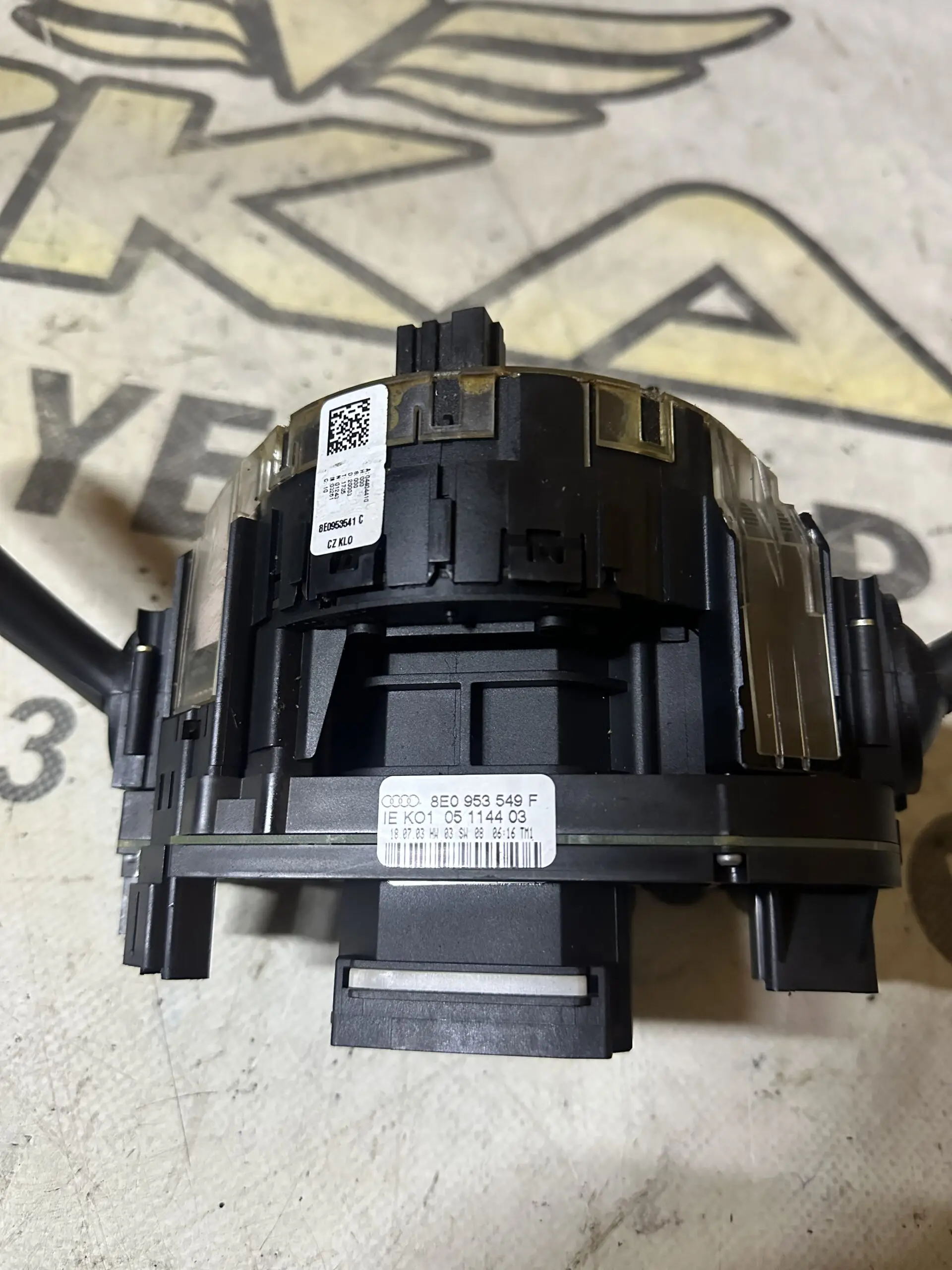 Audi A4 , Direksiyon airbag sargısı , açı sensörü , sinyal silecek kolları , 8E0953541C - Küçük Görsel 3