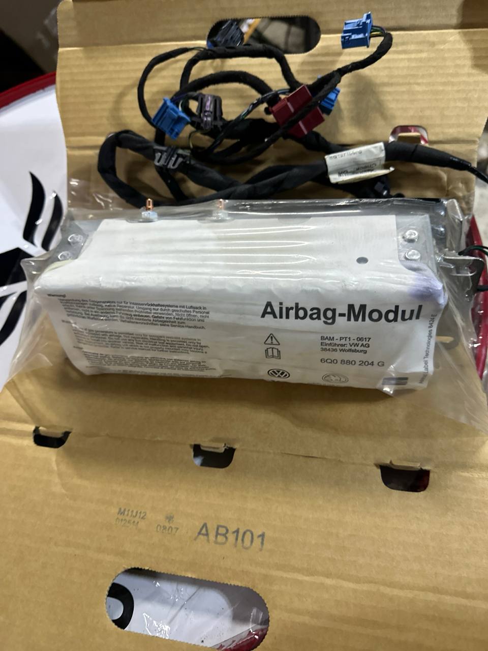 6Q0880204G Polo Fabia Cordoba İbiza yolcu airbag torpido airbag - Küçük Görsel 2