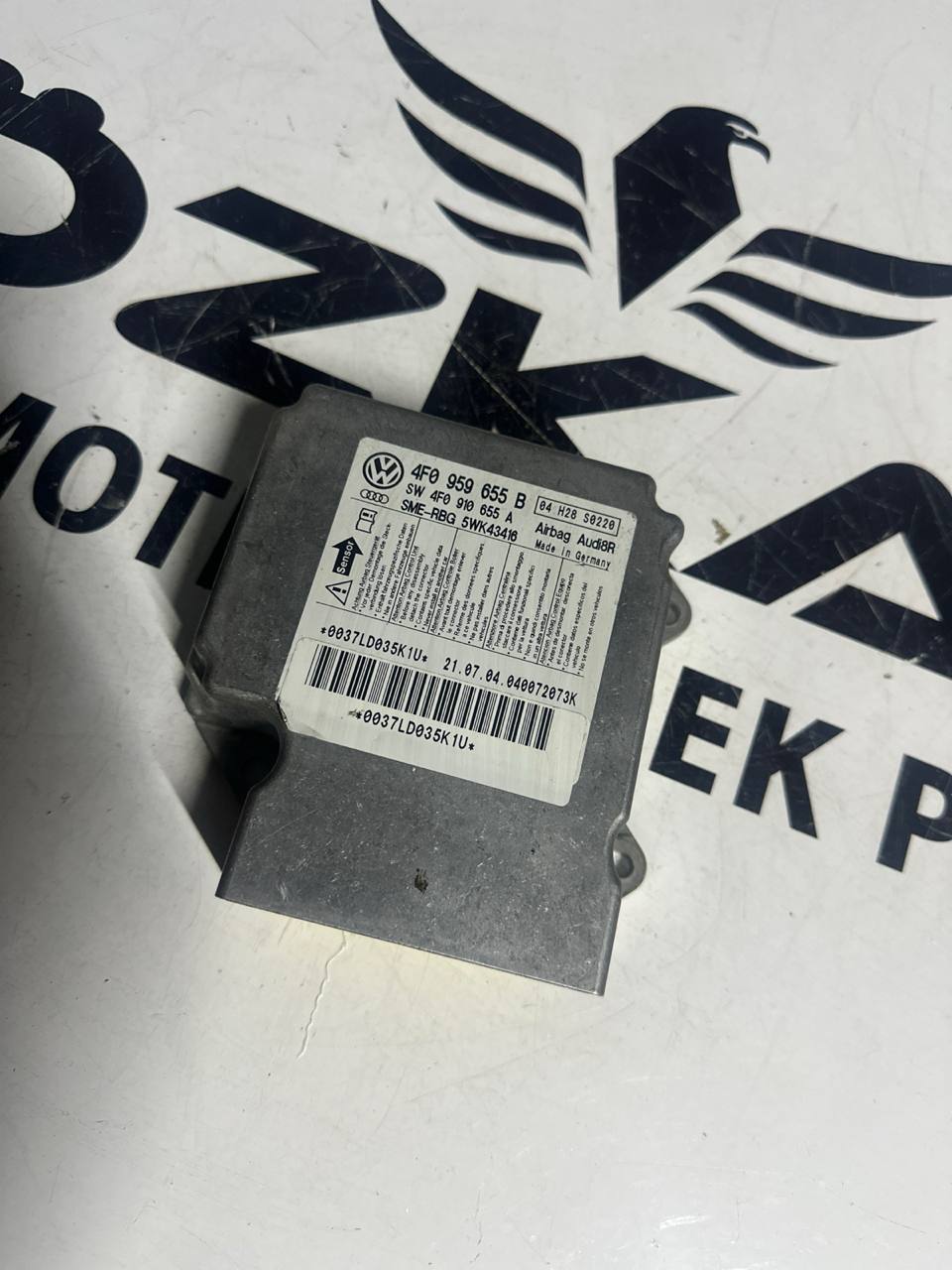 Audi A6 Airbag Beyni - SRS Hava Yastığı Kontrol Ünitesi (OEM: 4F0959655) - Görsel 1