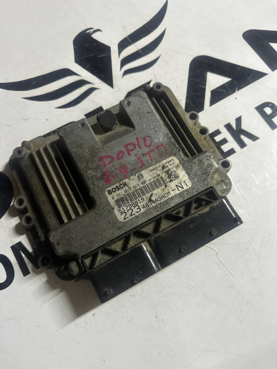 Fiat Doblo 1.9 JTD Motor Beyni - ECU (OEM: 0281012865 - 51798819) - Görsel 1