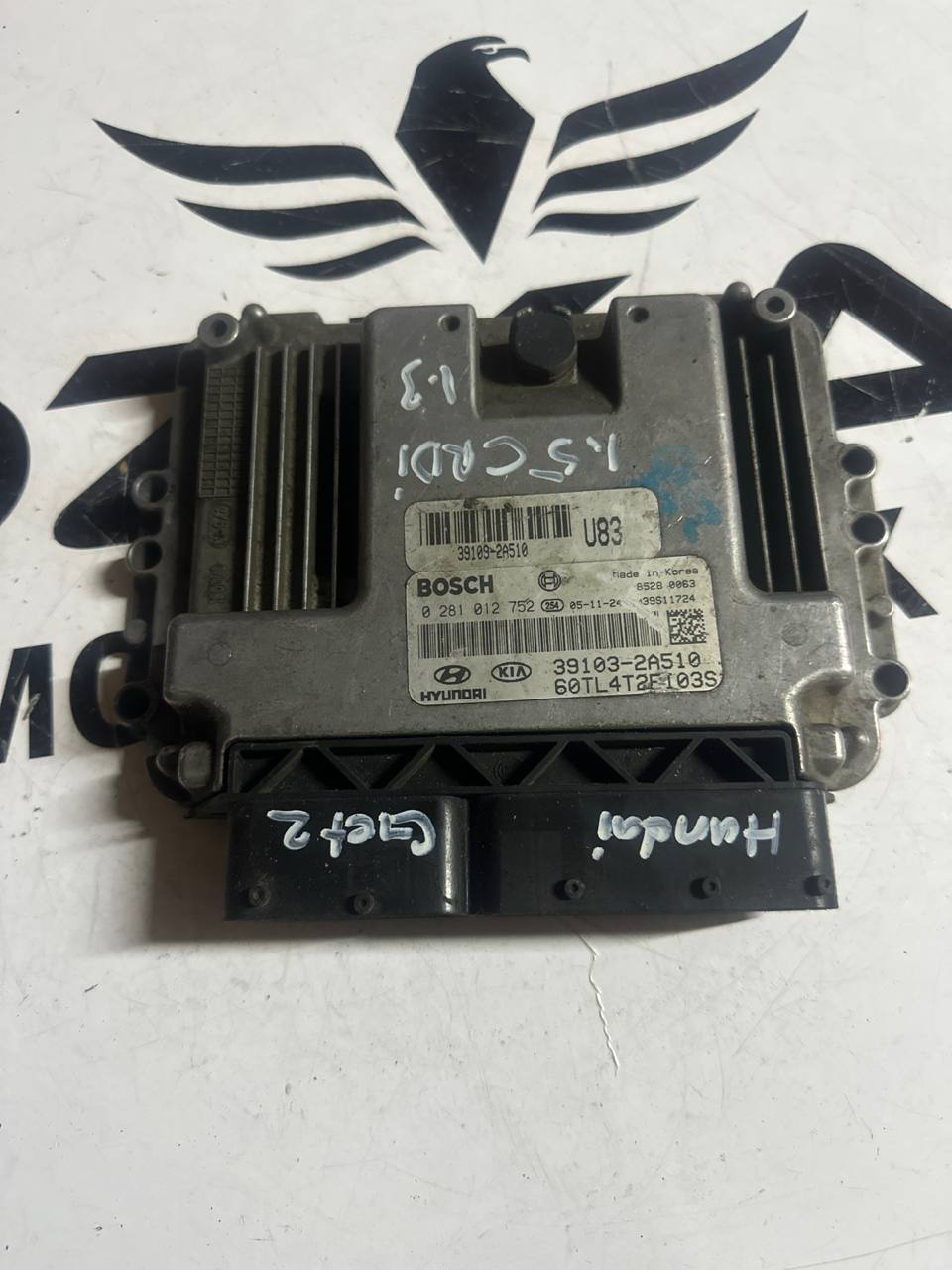 Hyundai Getz 1.5 CRDi Bosch Motor Beyni - ECU (OEM: 39103-2A510) - Görsel 1