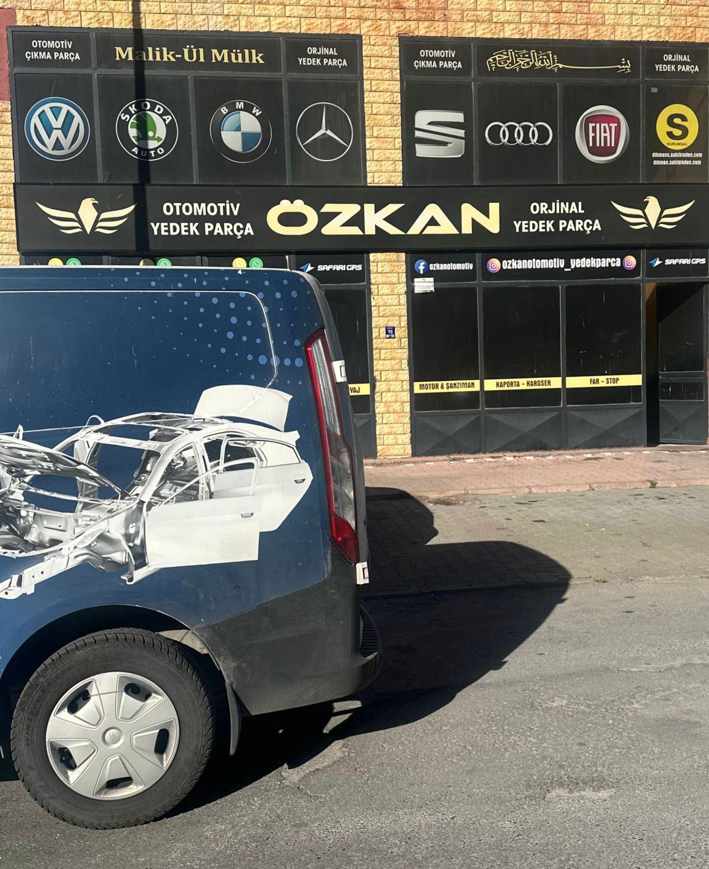 Özkan Otomotiv Yedek Parça Mağazası